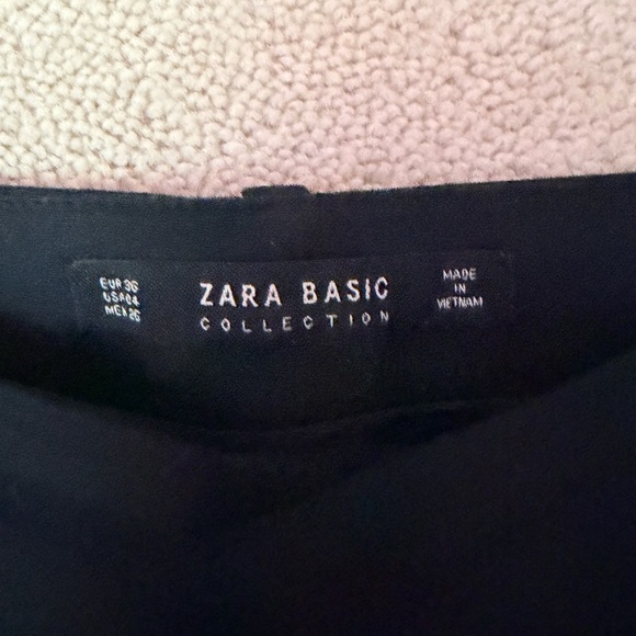 Zara Black Straight Leg Women's Pants - Picture 2 of 4